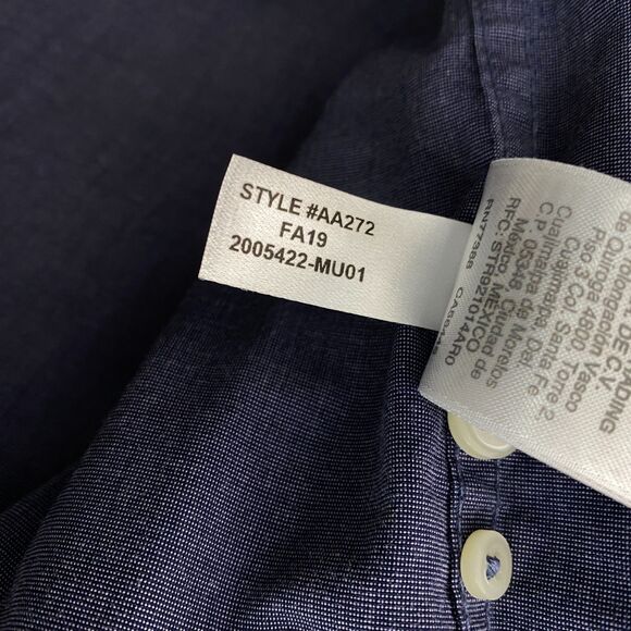 J. Crew Stretch Secret Wash Shirt End-on-End Organic Cotton Men's Size Large - Picture 4 of 7